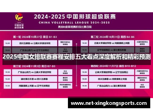 2025中国女排联赛赛程安排五大看点深度解析和精彩预测